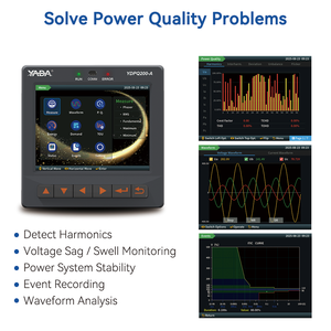 Yada YDPQ200-A OEM สามเฟสคลาส0.2S คลาส MODBUS ETHERNET RS485 USB จอมอนิเตอร์คุณภาพพลังงาน PQ analyzer สำหรับศูนย์ข้อมูล - Product Image 5