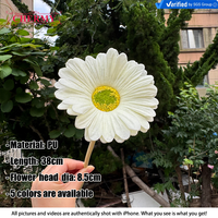 DC234 Grosir Bunga Gerbera Daisy Buatan Multi Warna PU untuk Dekorasi Pernikahan, Rumah, Hotel