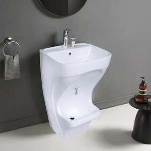 Offre Spéciale sanitaire salle de bain en céramique pied monté et lavabo à la main lavabo musulman wudu piédestal bassin - Product Image 2