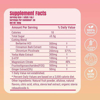 Cutting Drink Mix Berberine Yerba Mate & Magnesium, FOS favorise la signalisation de la satiété, l'énergie et la santé intestinale Fraise Açaï