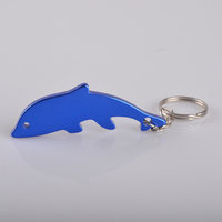 Porte-clés ouvre-bouteille en aluminium cuisine poisson dauphin Portable bière boisson Mini taille garçons cadeau de saint-valentin