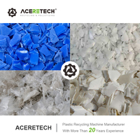 Penghancur Plastik Limbah Akurasi Tinggi 200-500kg/jam dengan Gearbox & Mesin untuk Kontrol PLC GF500/700