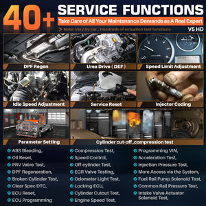 2025 सेल v5 hd द्विदिशात्मक डीजल भारी शुल्क ट्रक डायग्नोस्टिक स्कैनर नई मॉडल पूर्ण प्रणाली 40 + 12 वी उत्पाद - Product Image 3