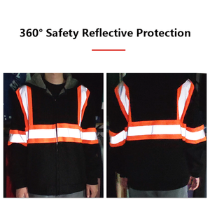 Khả năng hiển thị cao biểu tượng tùy chỉnh xây dựng công nghiệp bảo hộ lao động đường mùa đông HI VIS làm việc Áo khoác công nhân Áo phản quang an toàn Áo khoác - Product Image 4
