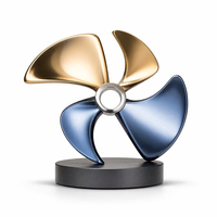 Trophée métallique éco-responsable Blaze avec impression UV, motif flamme feuille d'argent torsadée, logo personnalisé, récompense pour cadeaux de bienvenue et cérémonies