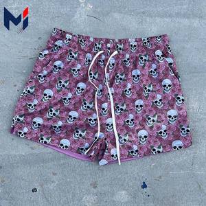 Short en maille de rue personnalisé en usine Short de basket-ball respirant à impression numérique complète - Product Image 1