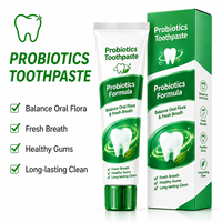 Dentifrice Personnalisé Hydroxyapatite Bicarbonate de Soude Probiotiques Blanchissant Marque Privée OEM Saveur Menthe Émail Haleine Fraîche