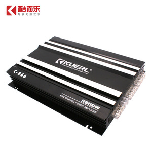 เครื่องขยายเสียงรถยนต์ Kuerl C-266กำลังขับ5,800วัตต์แบบ4/3/2แชนแนลสำหรับอัปเกรดระบบเสียง - Product Image 3