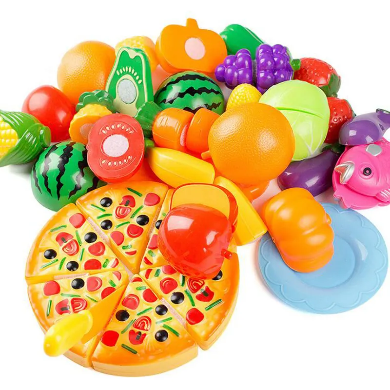 ふりプレイセットプラスチック食品おもちゃDIYケーキおもちゃカッティングフルーツ野菜食品ふりプレイおもちゃ子供向け教育ギフト