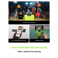Caméra sportive XbotGo Chameleon avec suivi automatique IA, 4K, grand angle 140°, étanche IP67, pour événements sportifs (football, basketball) – Édition US/UE