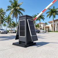 Barrière de parking automatique à énergie solaire avec batterie de secours pour le contrôle d'accès des véhicules