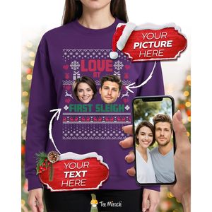 Suéter Navideño Personalizado con Foto, Sudadera Unisex para Adultos, Tejida, de Manga Larga, Regalo Navideño - Product Image 4