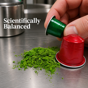 Capsules de matcha sans plastique Ocean Bound compatibles avec les machines Nespresso, dosettes de thé vert bio durables - Product Image 3