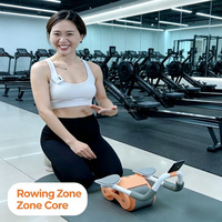 Rodillo Abdominal de Entrenamiento para Reducción de Cintura en Adultos, Herramienta Doméstica con Rebote Automático para Ejercicios de Adelgazamiento Corporal y Abdominal