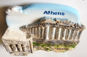 Resina 3D Acropolis <span class=keywords><strong>partenone</strong></span> frigorifero magnete viaggio Souvenir accessori casa resina artigianato - Product Image 3