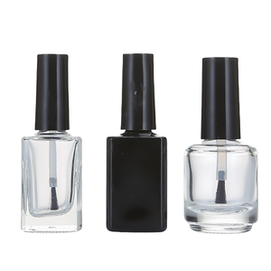 Luxury Custom Empty Rectangle Frosted Small 10ml 12ml 15ml Glass UV Gel Nail Polish Oil Square <b>Bottle</b> Packaging Container <b>Brush</b> - Product Image 3