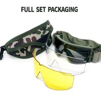 Yijia tactique Airsoft lunettes résistant aux chocs Anti-buée lunettes Camouflage lunettes de sécurité pour la chasse au tir