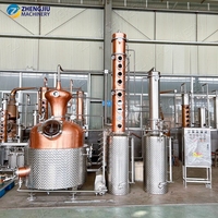 ZJ 1000L Koperen Pot Distilleerapparaat voor Fruitdistillatie, Alcohol, Gedistilleerde Geest, Kolomdistilleerder