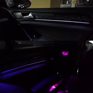 SJC 64 couleurs lumière ambiante pour Volkswagen <span class=keywords><strong>Golf</strong></span> MK7 voiture intérieur LED coloré atmosphère lumière décoration accessoires 2014-2020 - Product Image 2