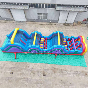 <span class=keywords><strong>Maison</strong></span> gonflable de rebond de prix usine de jeux gonflables commerciaux de PVC de parcours d'obstacles d'amusement extérieur pour des adultes d'enfants - Product Image 2