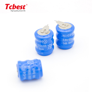 Pin Sạc <span class=keywords><strong>Ni</strong></span>-<span class=keywords><strong>Cd</strong></span> 3.6V 60MAh Pin NiCD Với Chân Hàn Cho Tai Nghe Không Dây - Product Image 3