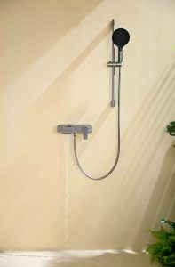 Robinet de salle de bain moderne de style italien, mural, en laiton, avec jet de <span class=keywords><strong>douche</strong></span> massant, cartouche céramique, garantie 5 ans - Product Image 6