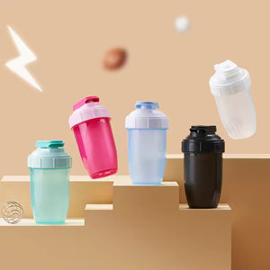 Nouvelle Gourde de Sport et Fitness 500ml avec Compartiment Protéiné, Bouteille d'Eau Écologique en PC avec Capuchon à Paille, Idéale pour la Rentrée Scolaire, Unisexe - Product Image 2