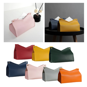 Da mô hộp máy tính để bàn mô trường hợp khăn ăn chủ lưu trữ container trang trí nhà bếp hộp giấy bìa - Product Image 3