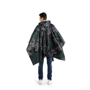 Vendita calda attività all'aperto pioggia per Poncho stock di fabbrica impermeabile antivento lungo libero impermeabile in poliestere PVC impermeabile - Product Image 6