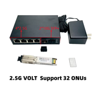 VOLT Mini GPON OLT SFP Module 1.25G/2.5G Optical Transceiver Plug-and-Play FTTH OLT Solution for 32 ONUs Connections GPON