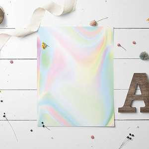 Papier photo holographique jet d'encre imprimable 300 g/m² A3*20, coloris 2026, effet arc-en-ciel RC, pour imprimante jet d'encre - Product Image 5