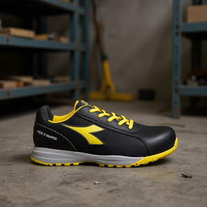 Calzado de Seguridad MDS D'NIPER Negro Amarillo S1P HRO SR de Corte Bajo - Product Image 2