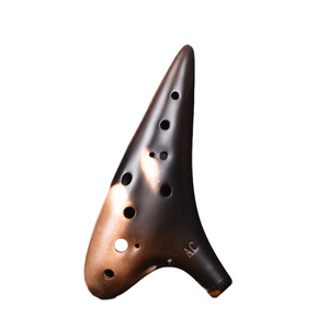 Ocarina de Cerámica Bisque de 12 Orificios, Instrumento Musical de Juguete para Fiestas, Cumpleaños, Navidad y Actuaciones - Product Image 1