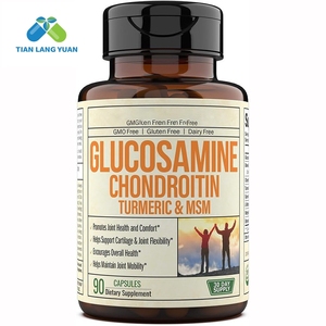 氨基葡萄糖软骨素胶囊60胶囊，含MSM和姜黄支持联合健康能量氨基葡萄糖丸OEM包装 - Product Image 2