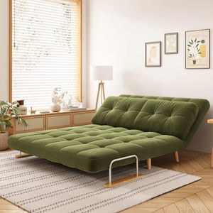 أريكة قابلة للطي متعددة الاستخدامات، سرير وأريكة كسولة، مناسبة لغرف المعيشة الصغيرة وغرف النوم والمكاتب، أريكة فردية قابلة للتمدد - Product Image 2