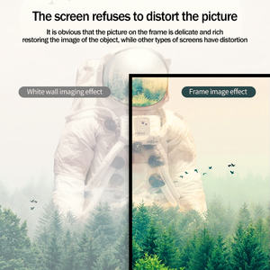 Écran de <span class=keywords><strong>projection</strong></span> à <span class=keywords><strong>cadre</strong></span> fixe de 100, 120 et 150 pouces, 4K HD ALR, écran de <span class=keywords><strong>projection</strong></span> gris cristal pour projecteurs à courte et longue portée - Product Image 5
