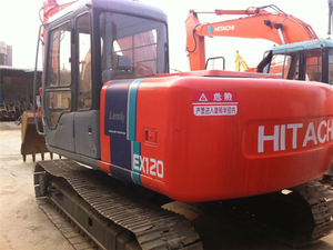Excavatrice Hitachi EX120, année 2022, faible nombre d'heures de fonctionnement, occasion, modèle d'origine, 12 tonnes, machine de terrassement pour travaux de construction. - Product Image 2