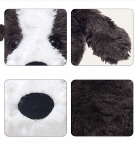 Peluche de Algodón Ultra Suave, Adorable Perrito Sentado, Border <span class=keywords><strong>Collie</strong></span>, Zorro, Animal de Peluche, Compañero Acurrucable, Regalo Unisex, 24cm-30cm - Product Image 6