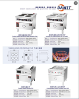 Barbecue électrique sur comptoir, à pierres de lave, moderne, professionnel, commercial, en acier inoxydable, pour restaurant