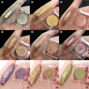 Novedad Sombra de Ojos Diamante Metálica Textura Cremosa Sedosa Pigmentada Individual Brillo Luminoso Dorado con Purpurina para Ojos - Product Image 3