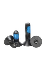 Vis de verrouillage de filetage ISO 14581 DIN 7991 à tête plate, entraînement Torx / Vis à tête hexagonale en nylon noir, boulon à douille CSK