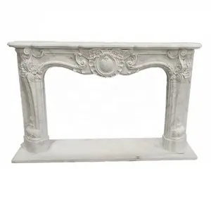 White Fireplace Mantel, Fireplace Surround Marble Italian, Electric Fireplace With Mantel