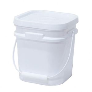 Bán buôn biểu tượng tùy chỉnh cấp thực phẩm PP chất liệu tái chế xô vuông nhựa vuông xô với nắp và xử lý - Product Image 2