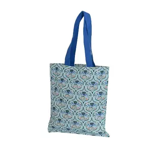 Custom large canvas tote bag low moq tote Polyester Cotton mixed beach tote Reusable cotton washed tote bag