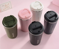 Mug de voyage en acier inoxydable à double paroi sans BPA, tasse à café thermique