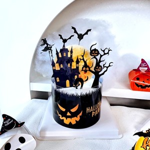 Decoraciones Especiales <span class=keywords><strong>de</strong></span> Halloween: Calabaza, Murciélago, Araña, Casa Embrujada, Pequeño Fantasma, Decoraciones <span class=keywords><strong>de</strong></span> Papel para Pasteles, Adornos para Pasteles - Product Image 4