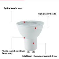 Ampoule LED encastrée pour plafond, 12V Gu5.3 MR16, CCT 24V, intérieur, plafond, Gu10, 13W, spot, Chine