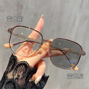 6090 Photochromic Glasses Glasses Custom Logo Wholesale Manufacturer Anti <b>Blue</b> Light Computer Glasses - Product Image 2