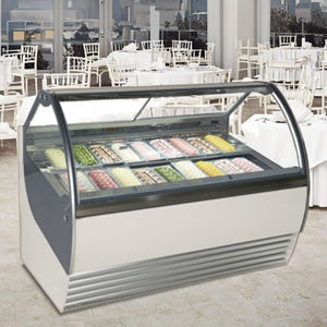 2025 vendita calda dell'hotel del supermercato del gabinetto di gelato commerciale personalizzato 12 padelle <span class=keywords><strong>vetrina</strong></span> dell'esposizione del gelato - Product Image 3
