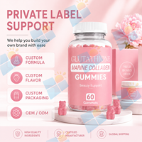 Gummies de Collagène Marin au Glutathion pour l'Éclat de la Peau et le Soutien Esthétique 3000mg Vitamines Gélifiées Marque Privée OEM